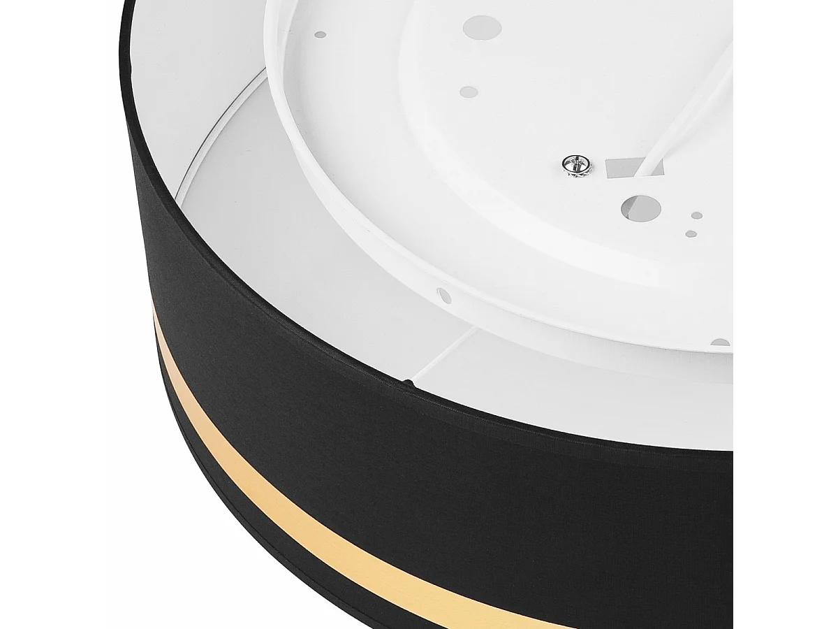 Plafondlamp Gloria, Zwart, 16x45x45 cm, Seven Design