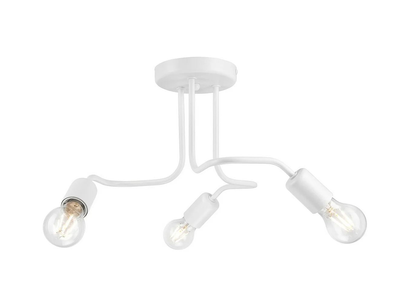 Plafondlamp Charlie, Wit, 26x40x40 cm, EPIKASA