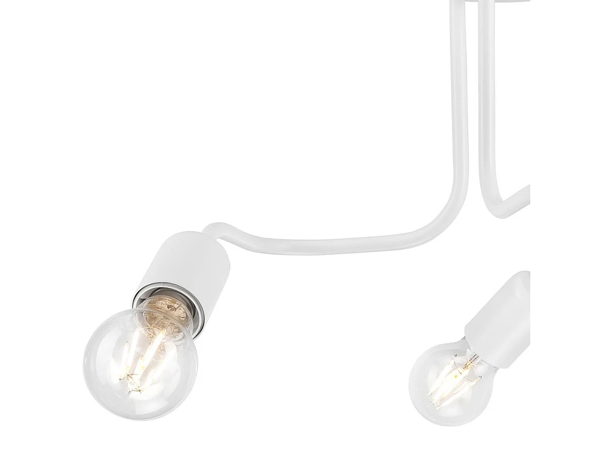 Plafondlamp Charlie, Wit, 26x40x40 cm, Seven Design