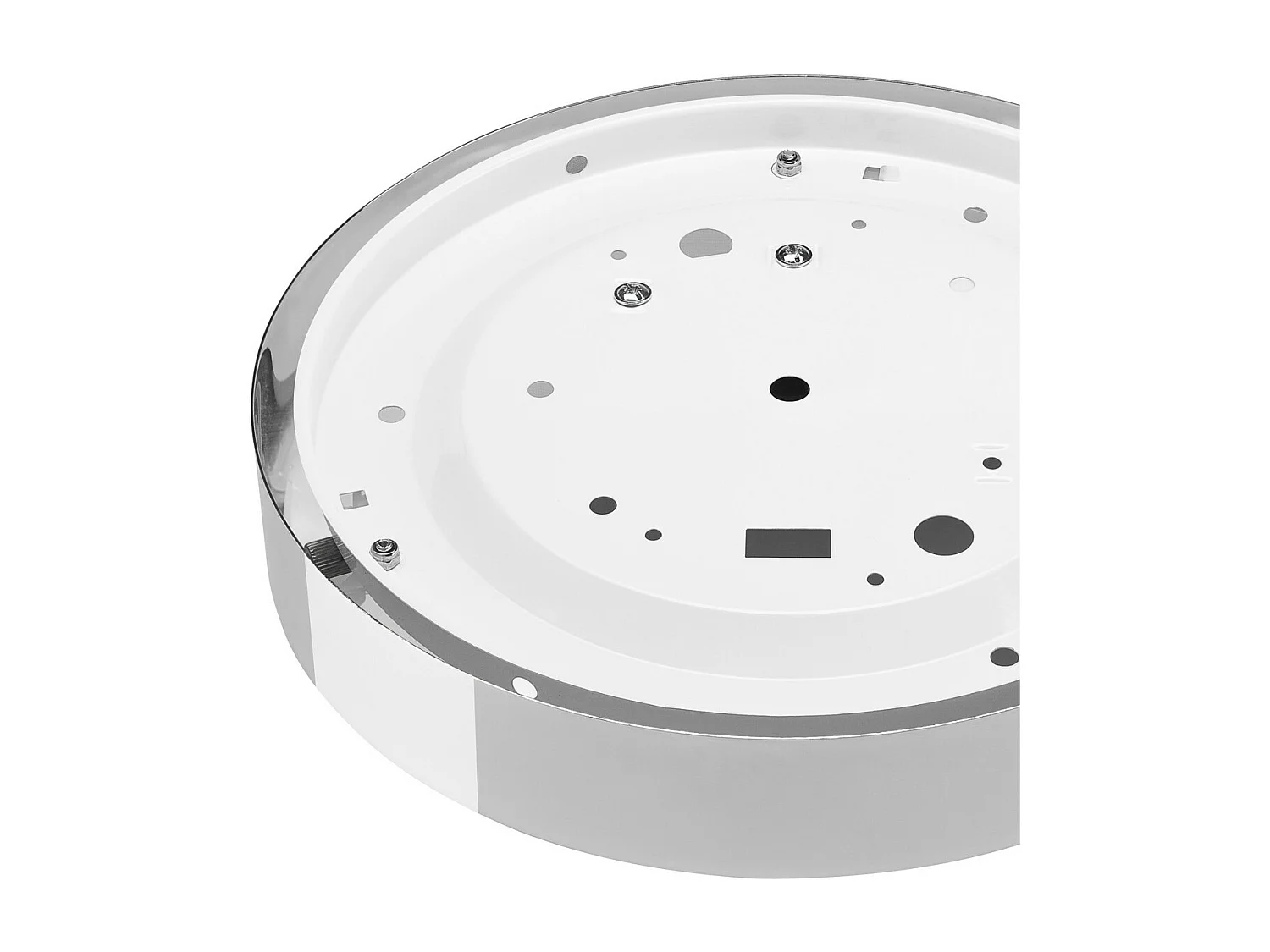 Plafonnier Dante, Blanc, 8x36x36 cm, Seven Design