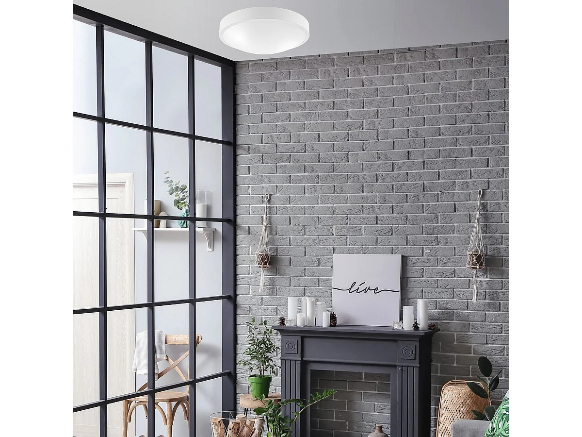 Lampa Sufitowa Jonas, Biały, 8x36x36 cm, Seven Design