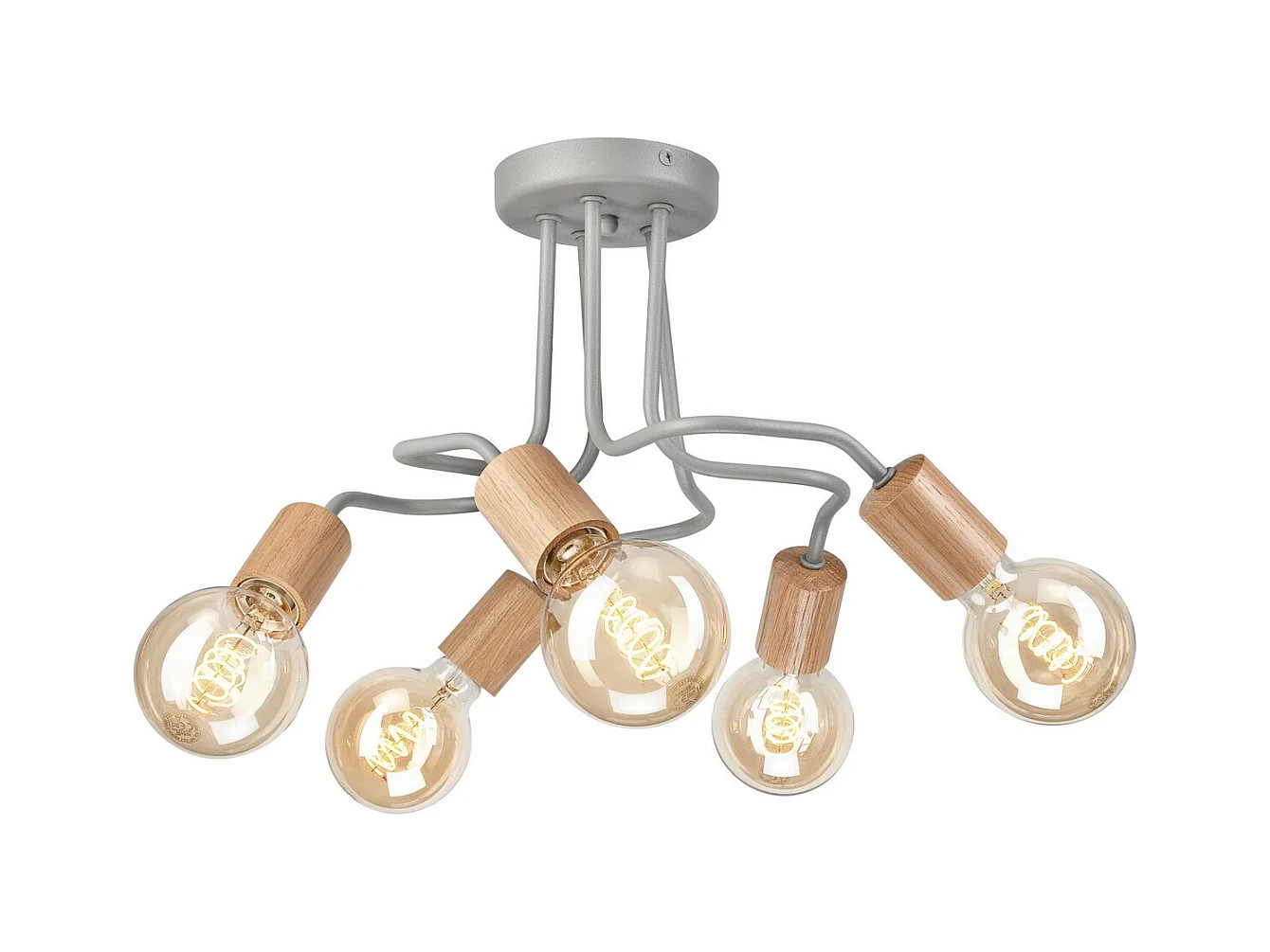 Plafondlamp Conor, Zilver, 26x44x40 cm, EPIKASA