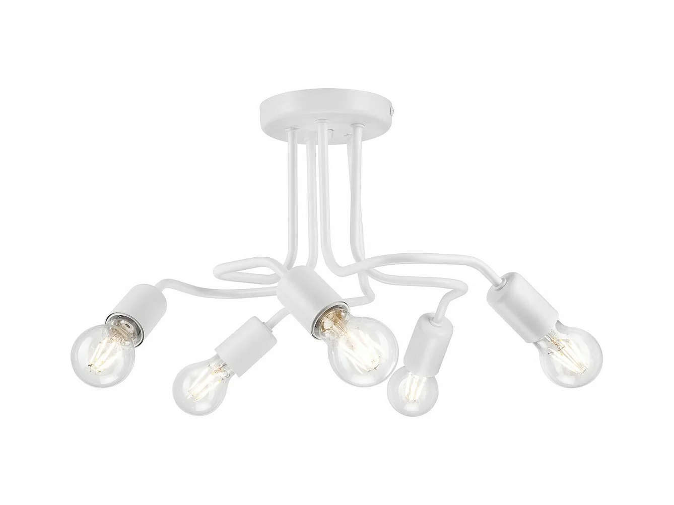Plafondlamp Charlie, Wit, 26x44x40 cm, EPIKASA