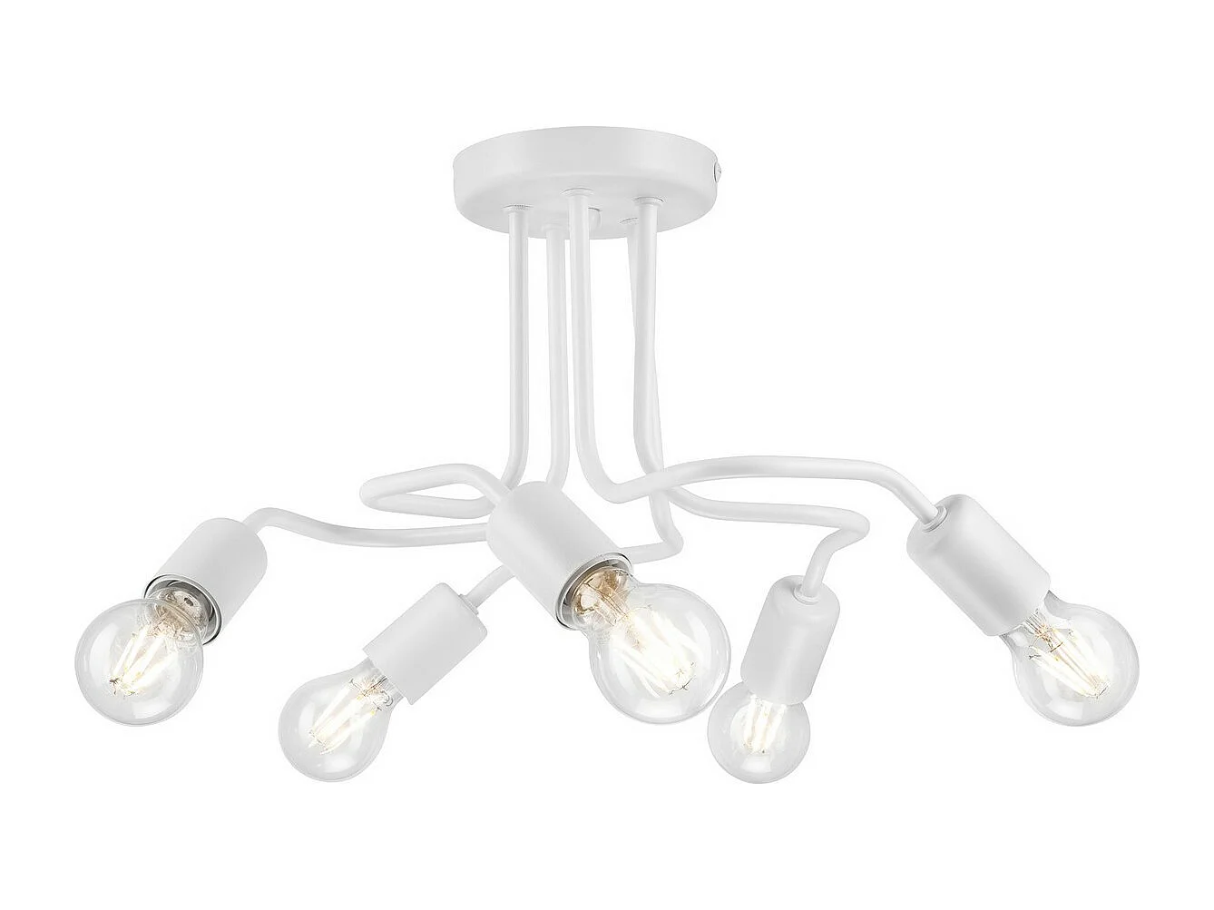 Candeeiro de Teto Charlie, Branco, 26x44x40 cm, Seven Design