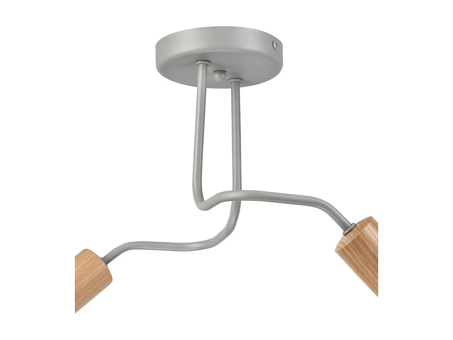 Plafonnier Conor, Argent, 26x45x45 cm, Seven Design