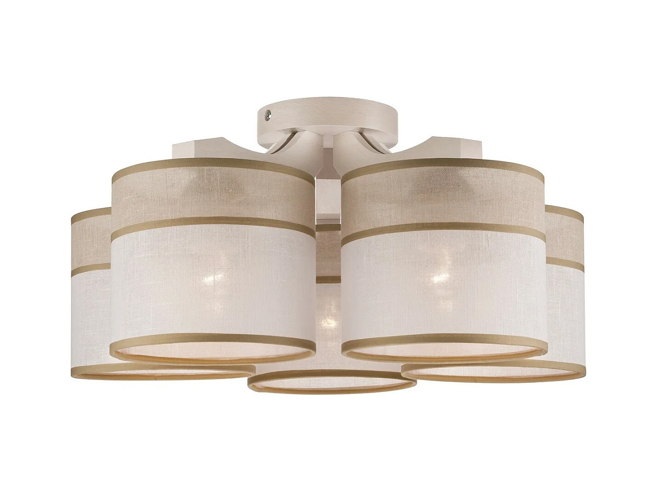Plafondlamp Andrea, Wit, 23x43x43 cm, EPIKASA