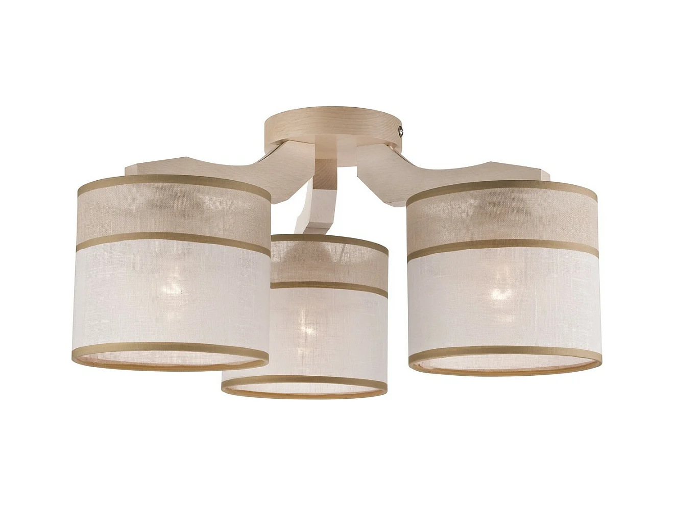 Plafondlamp Andrea, Wit, 23x40x4 cm, EPIKASA