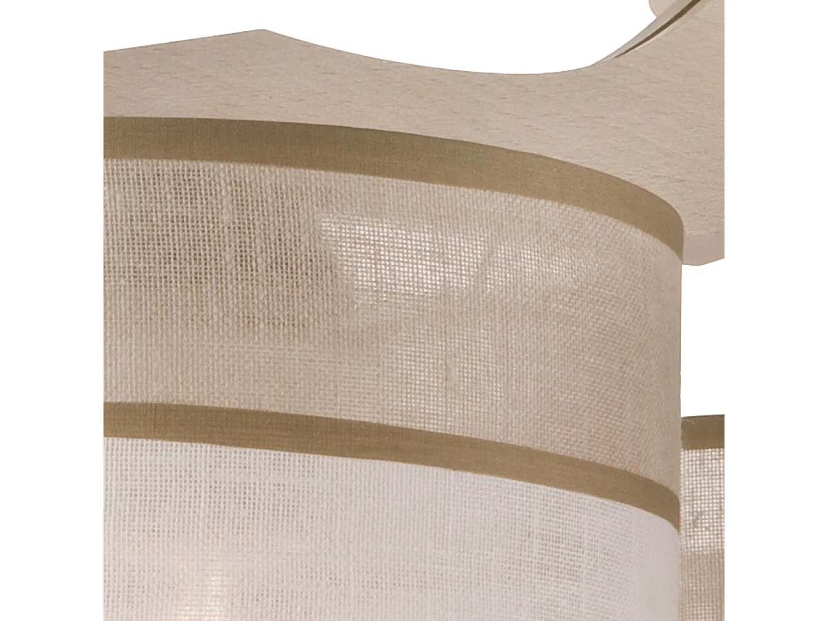 Plafondlamp Andrea, Wit, 23x40x4 cm, Seven Design