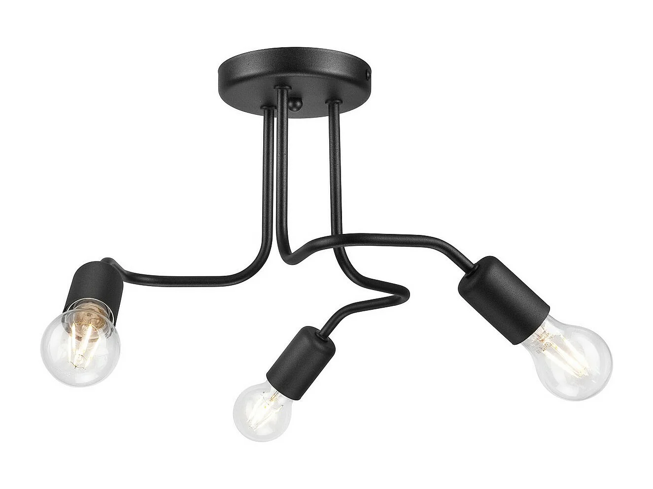 Lampa Sufitowa Charlie, Czarny, 26x40x40 cm, Seven Design