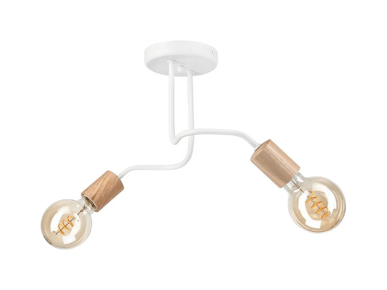 Plafondlamp Conor, Wit, 26x45x45 cm, EPIKASA