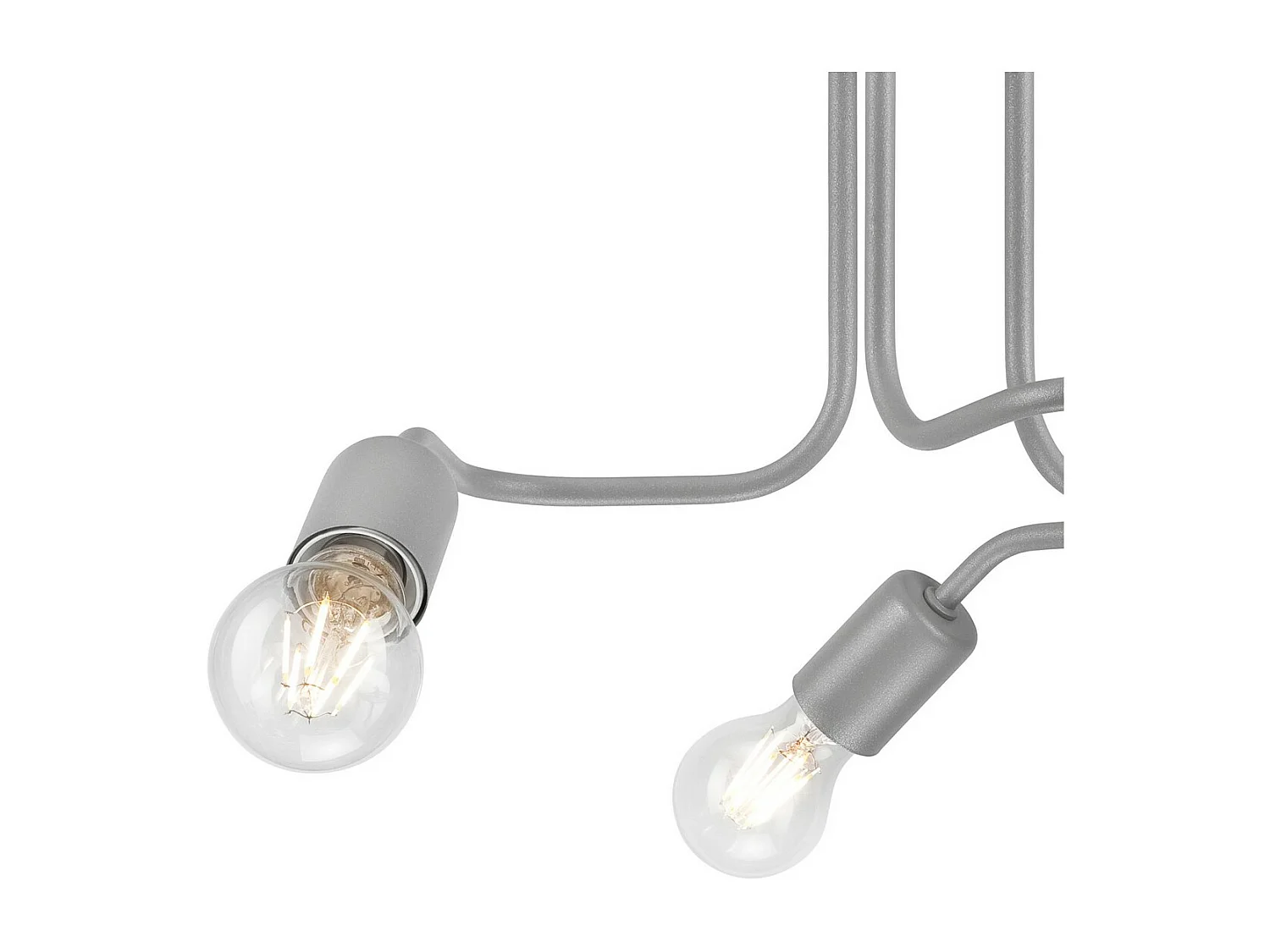 Plafondlamp Charlie, Zilver, 26x40x40 cm, Seven Design