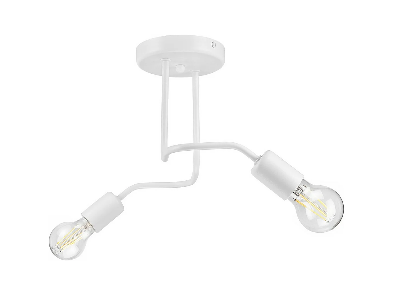 Plafondlamp Charlie, Wit, 26x45x32 cm, EPIKASA