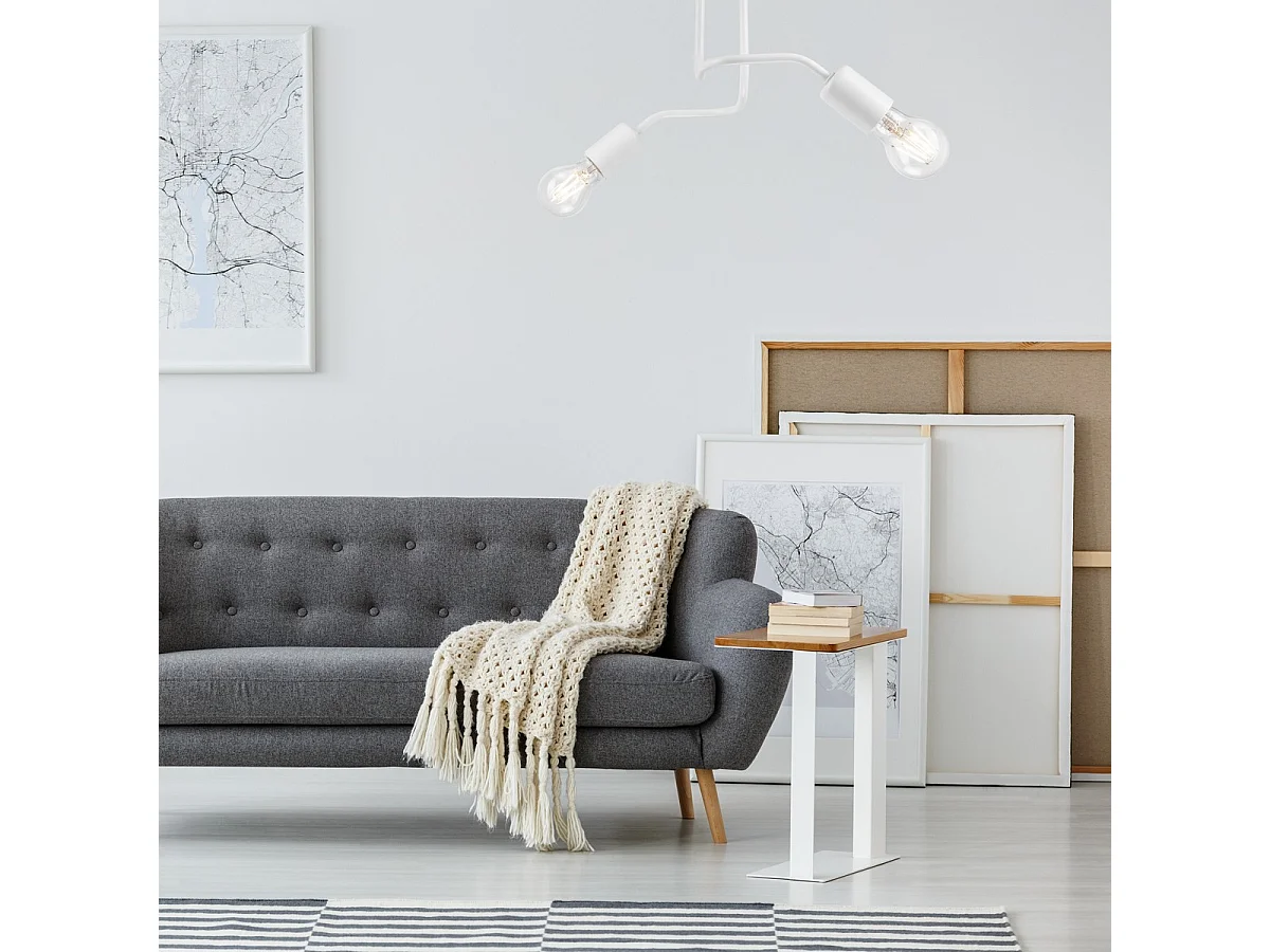 Lampa Sufitowa Charlie, Biały, 26x45x32 cm, Seven Design