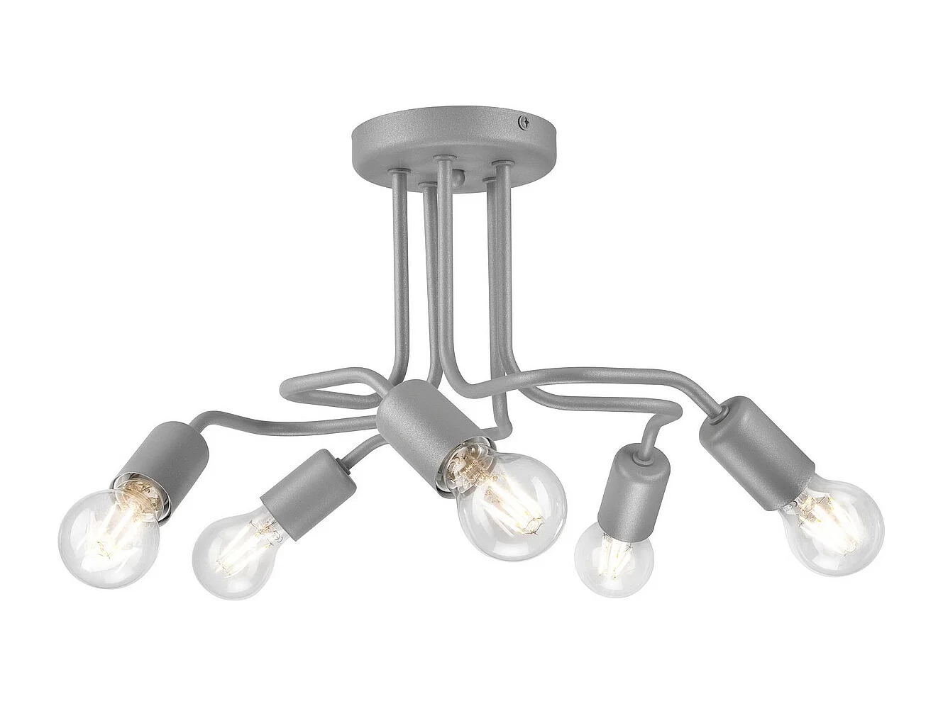 Plafonnier Charlie, Argent, 26x44x40 cm, Seven Design