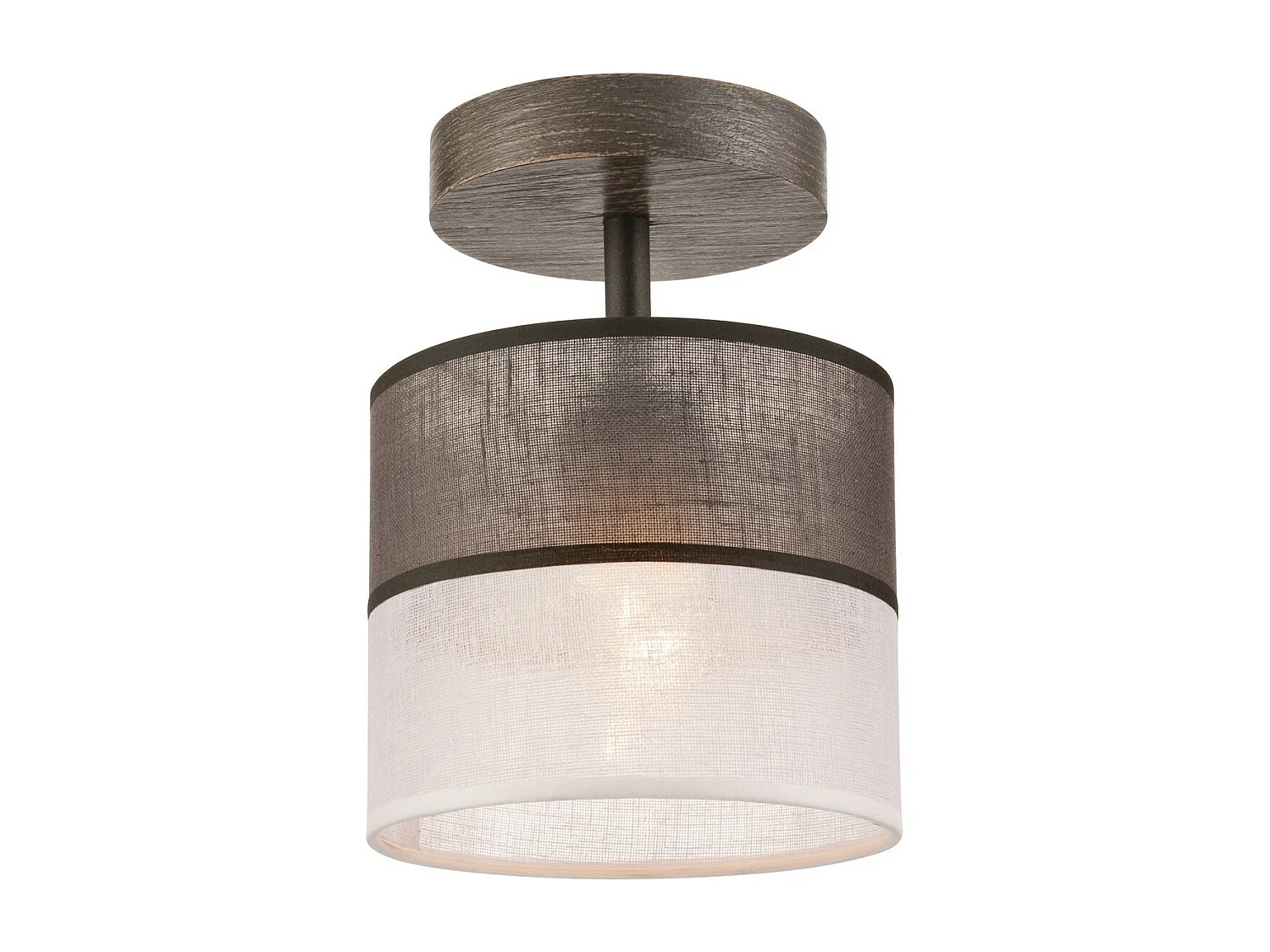 Lampada a Soffitto Andrea, Grigio, 25x16x16 cm, Seven Design