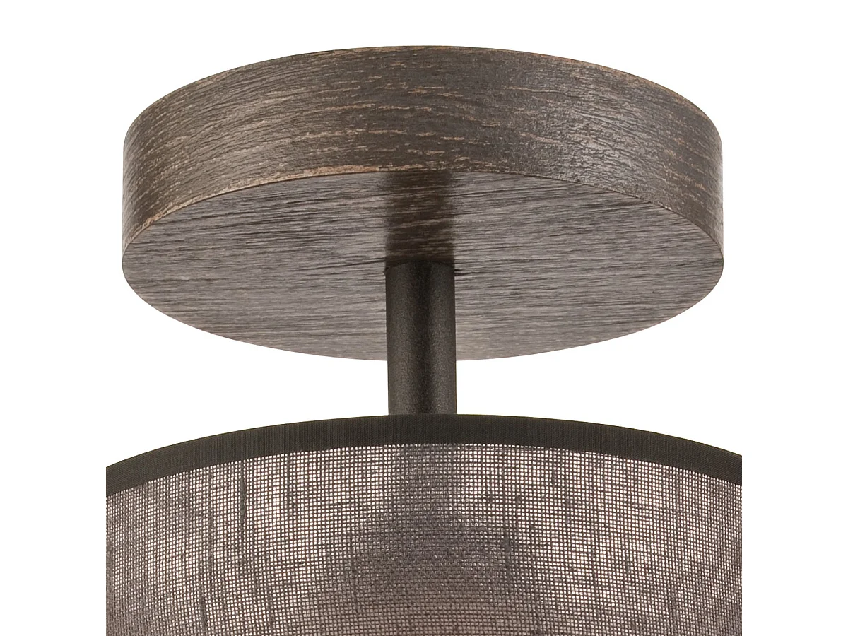 Lampada a Soffitto Andrea, Grigio, 25x16x16 cm, Seven Design