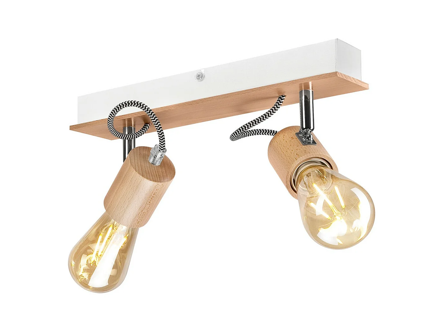 Plafondlamp Gustavo, Bruin, 13x33x10 cm, EPIKASA