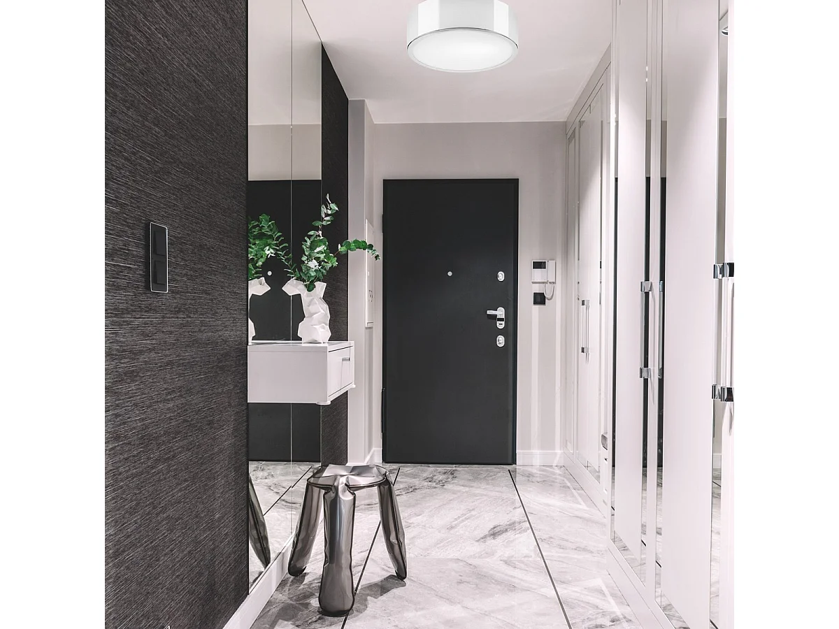 Candeeiro de Teto Dante, Branco, 8x26x26 cm, Seven Design