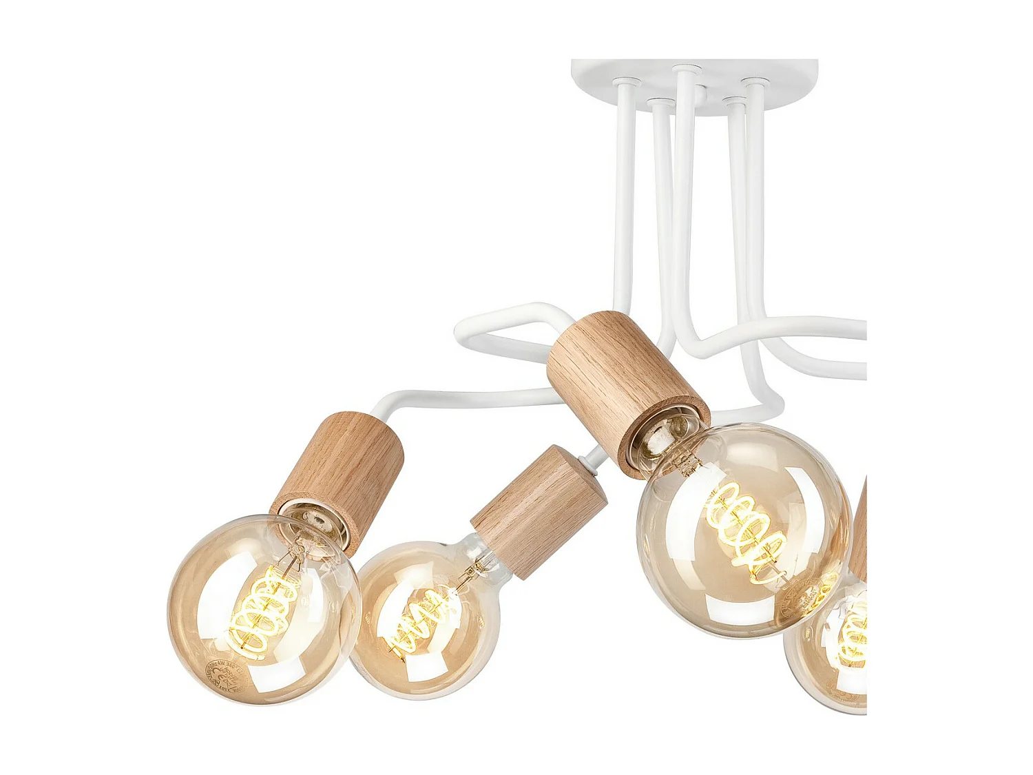 Plafonnier Conor, Blanc, 26x44x40 cm, Seven Design