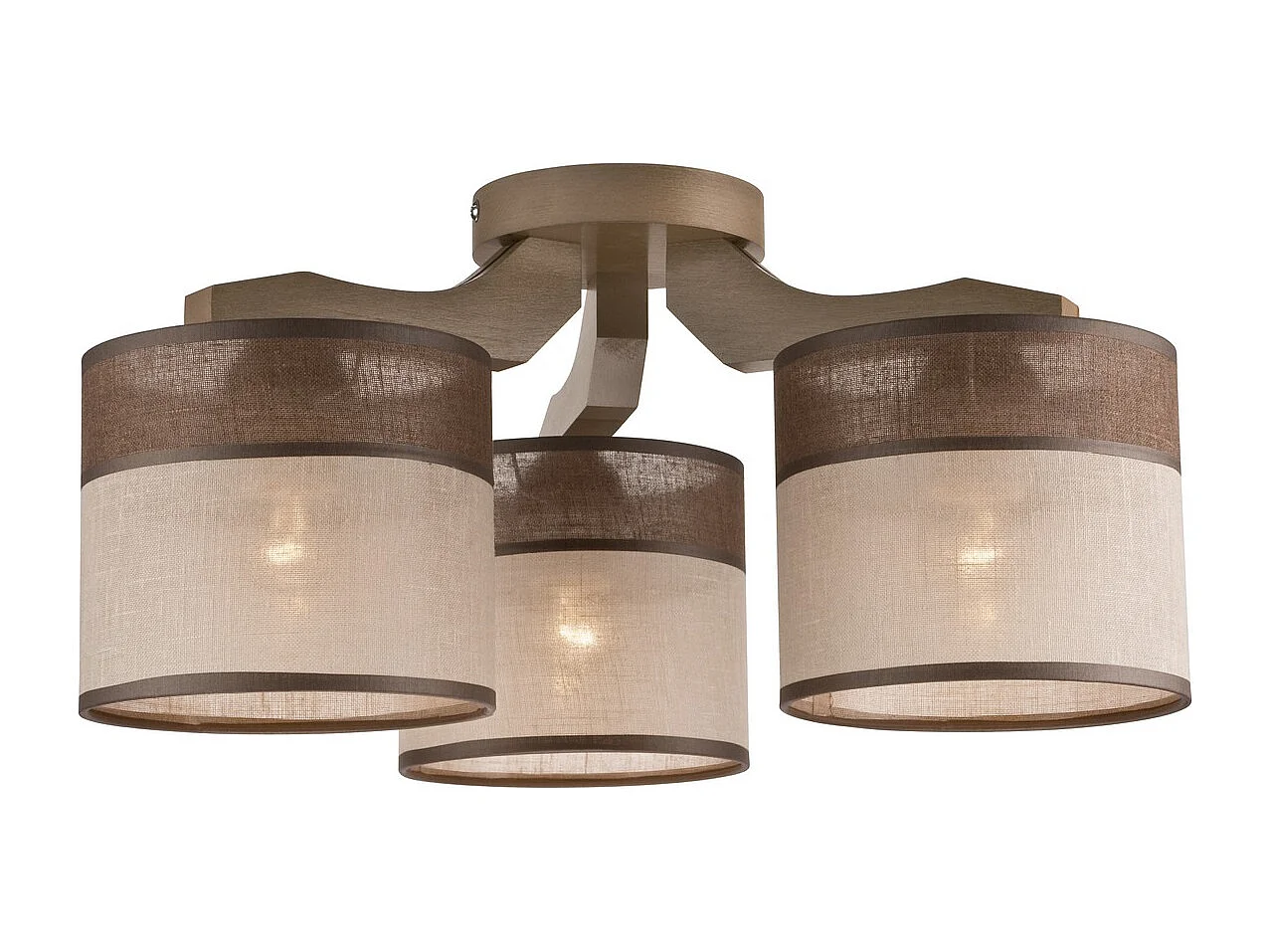 Plafonnier Andrea, Marron, 23x40x4 cm, Seven Design