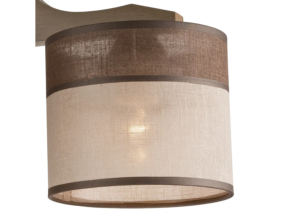 Plafonnier Andrea, Marron, 23x40x4 cm, Seven Design