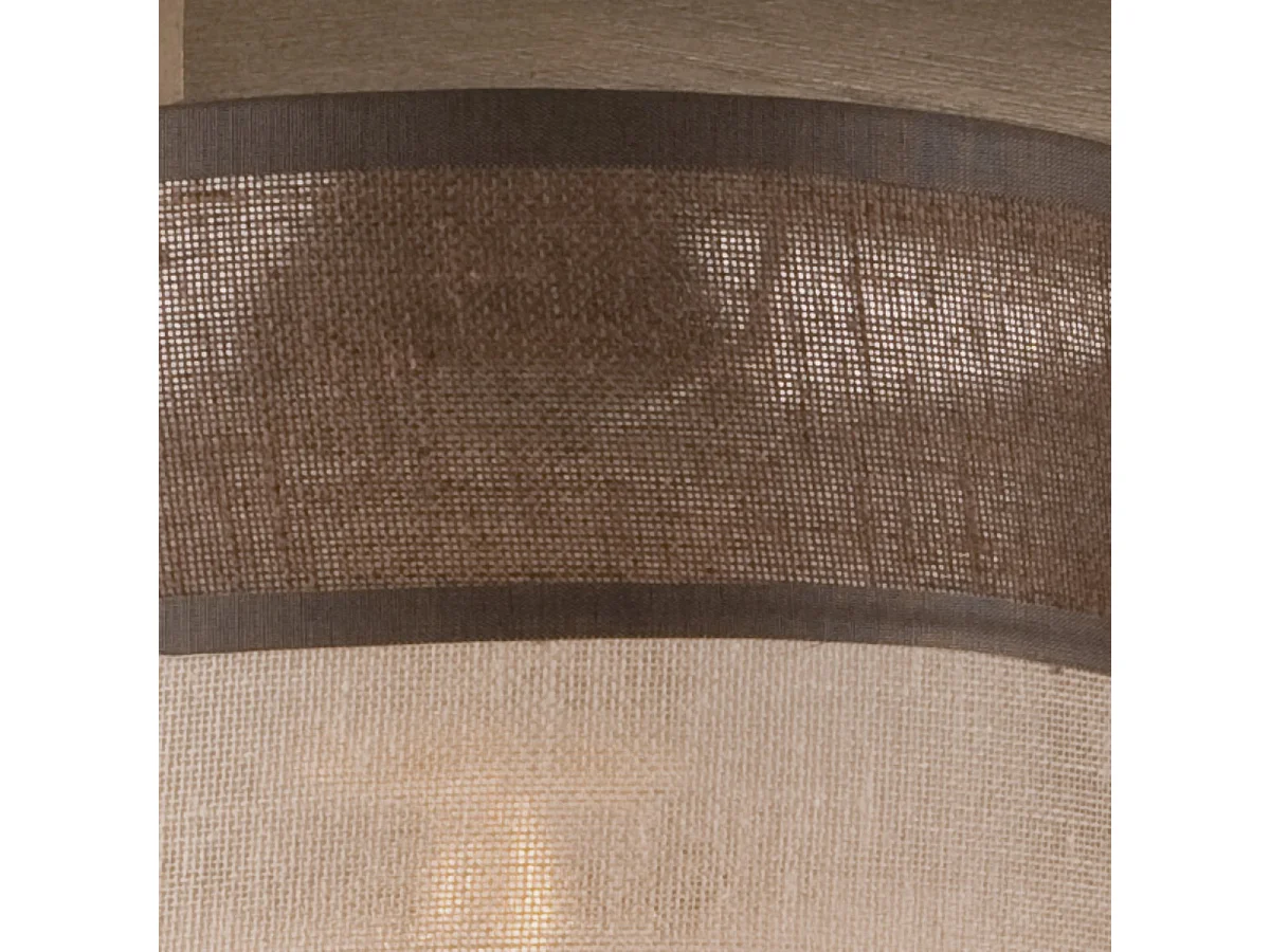 Plafonnier Andrea, Marron, 23x40x4 cm, Seven Design