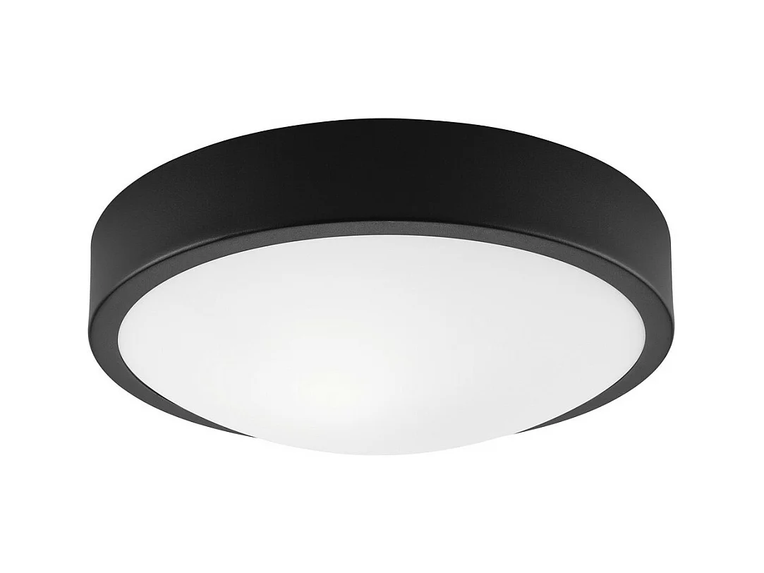 Plafonnier Jonas, Noir, 8x26x26 cm, EPIKASA