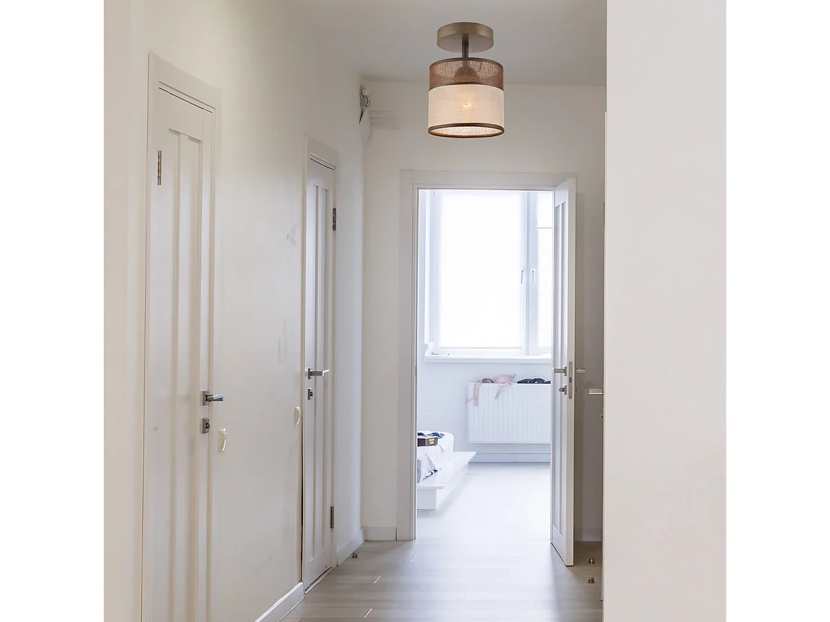 Lampada a Soffitto Andrea, Marrone, 25x16x16 cm, Seven Design