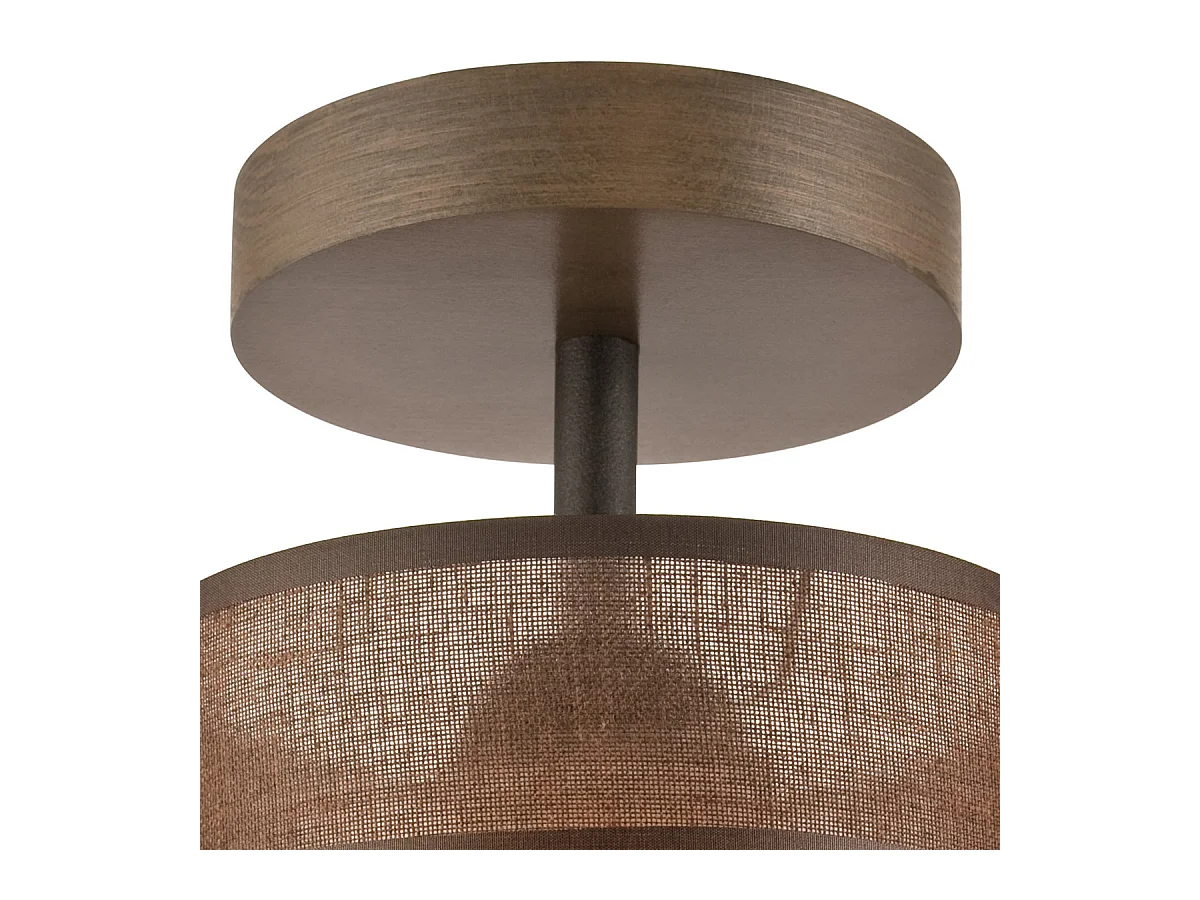 Lampada a Soffitto Andrea, Marrone, 25x16x16 cm, Seven Design