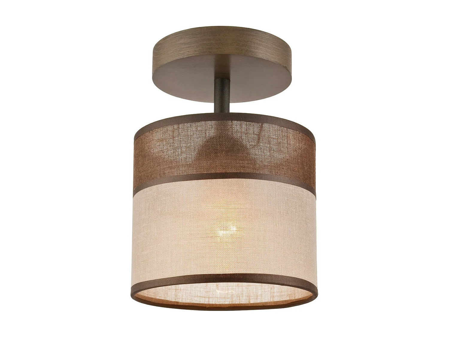 Plafonnier Andrea, Marron, 25x16x16 cm, Seven Design