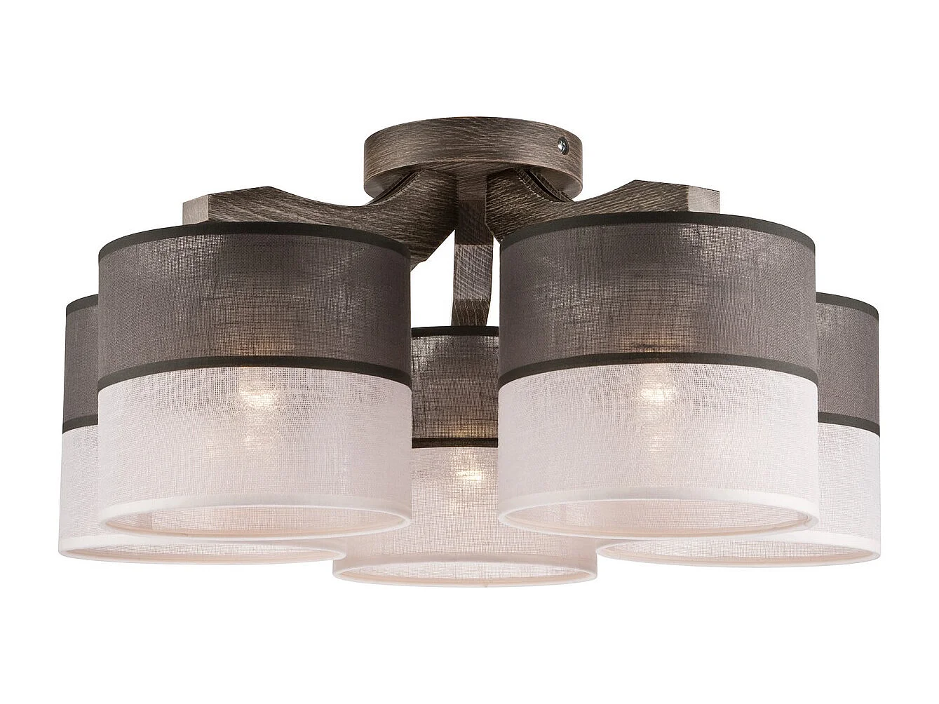 Candeeiro de Teto Andrea, Cinzento, 23x43x43 cm, Seven Design