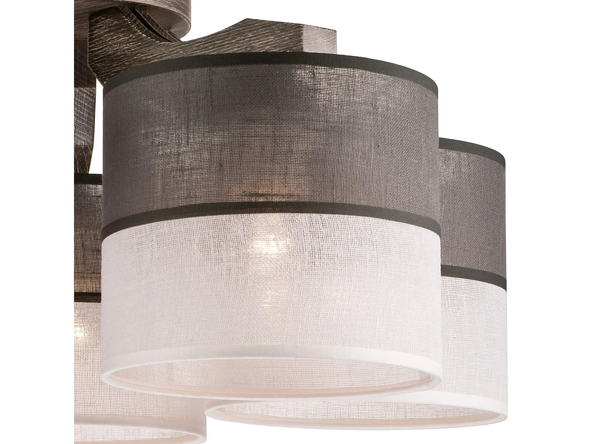 Candeeiro de Teto Andrea, Cinzento, 23x43x43 cm, Seven Design