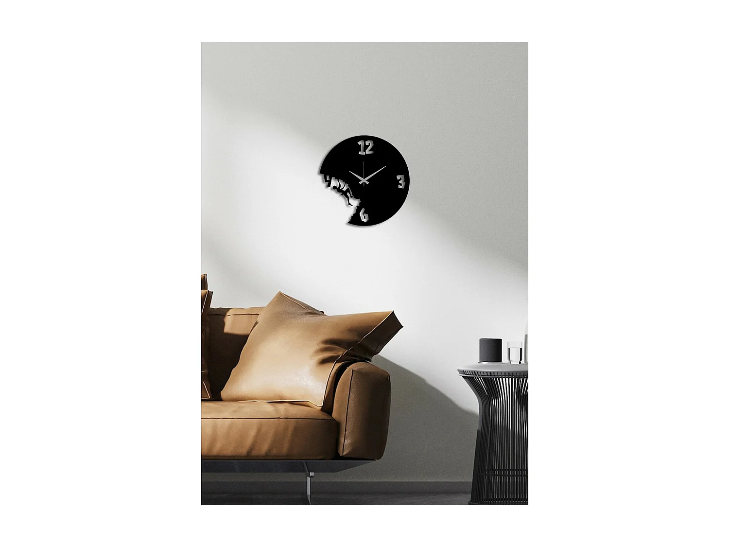 Relógio de Parede Alpinista, Preto, 40x0,15x40 cm cm, EPIKASA