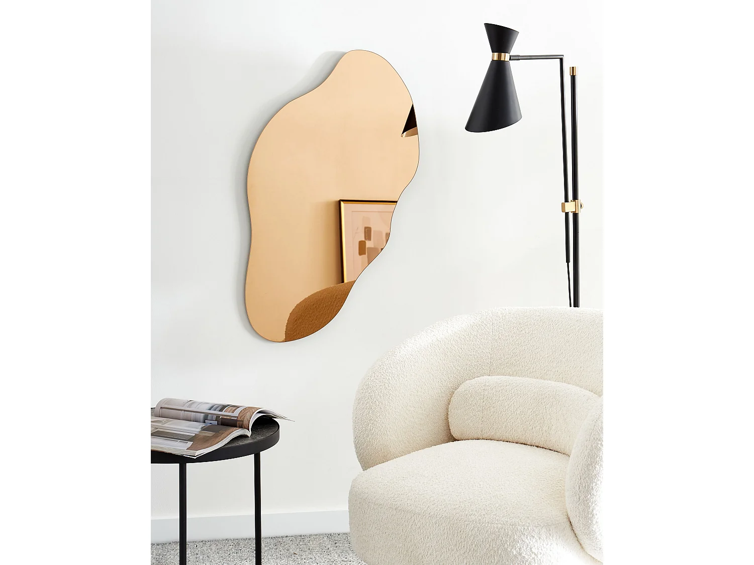 Miroir ASSIGNY 50 cm 92 cm Marron