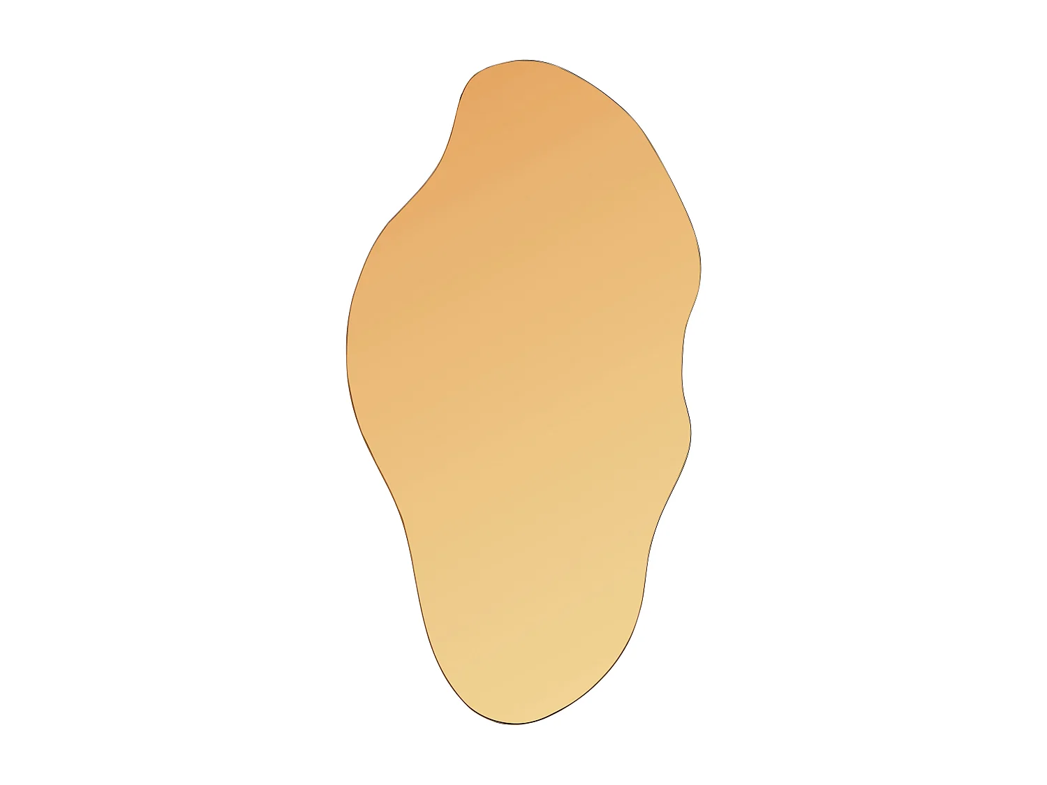 Wandspiegel ASSIGNY 46 cm 92 cm Bruin