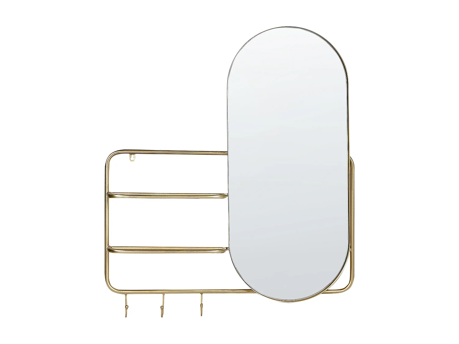 Espelho BRION 72 cm 80 cm Metal Dourado