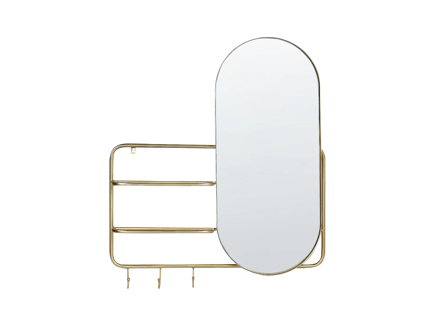 Miroir BRION 72 cm 80 cm Métal Doré