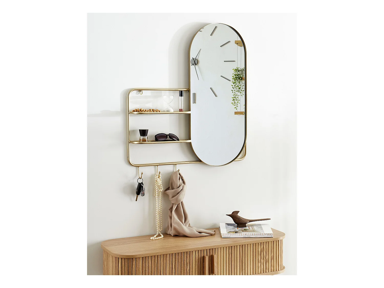 Wandspiegel BRION 72 cm 80 cm Metaal Goud