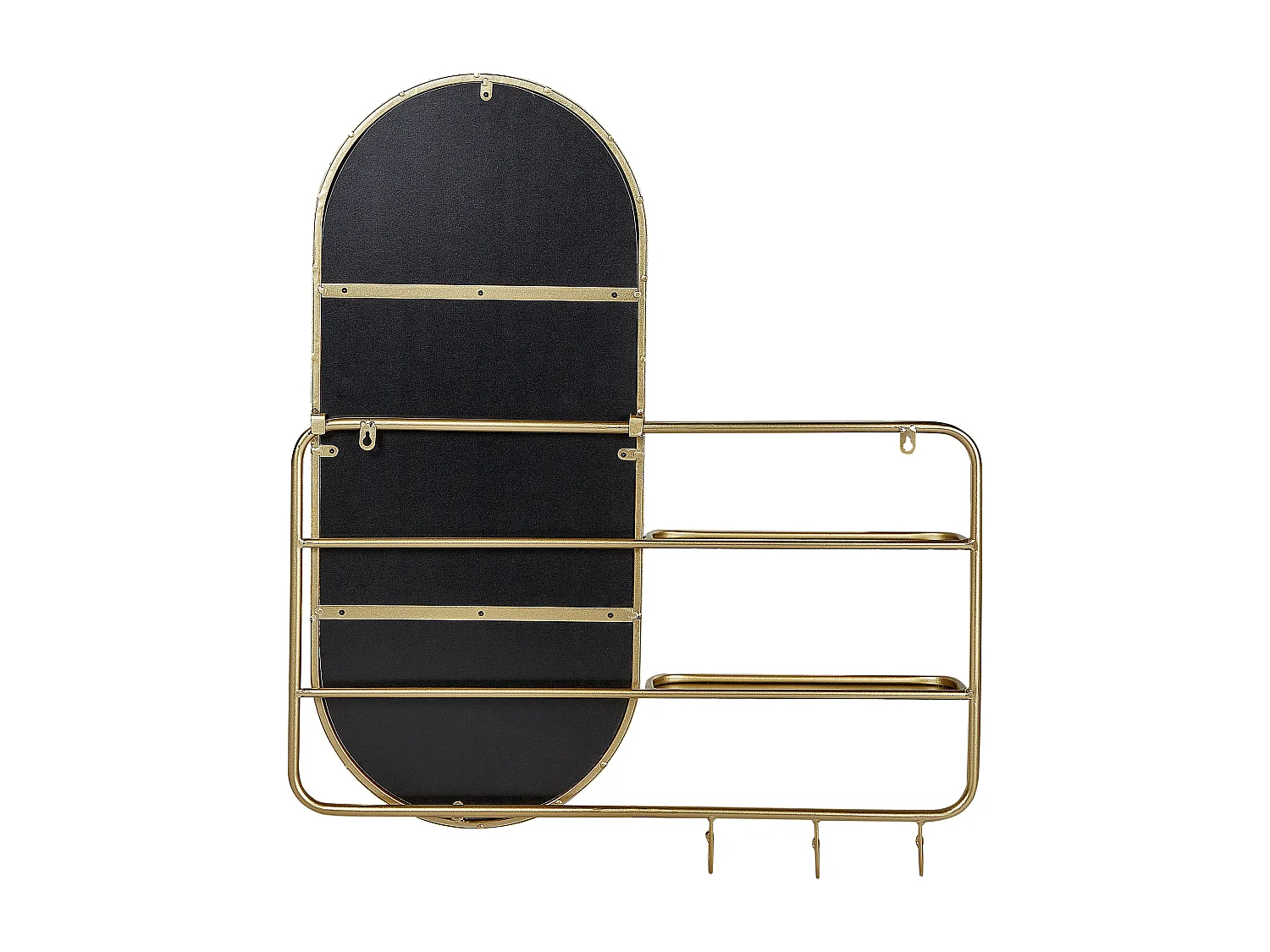 Wandspiegel BRION 72 cm 80 cm Metaal Goud