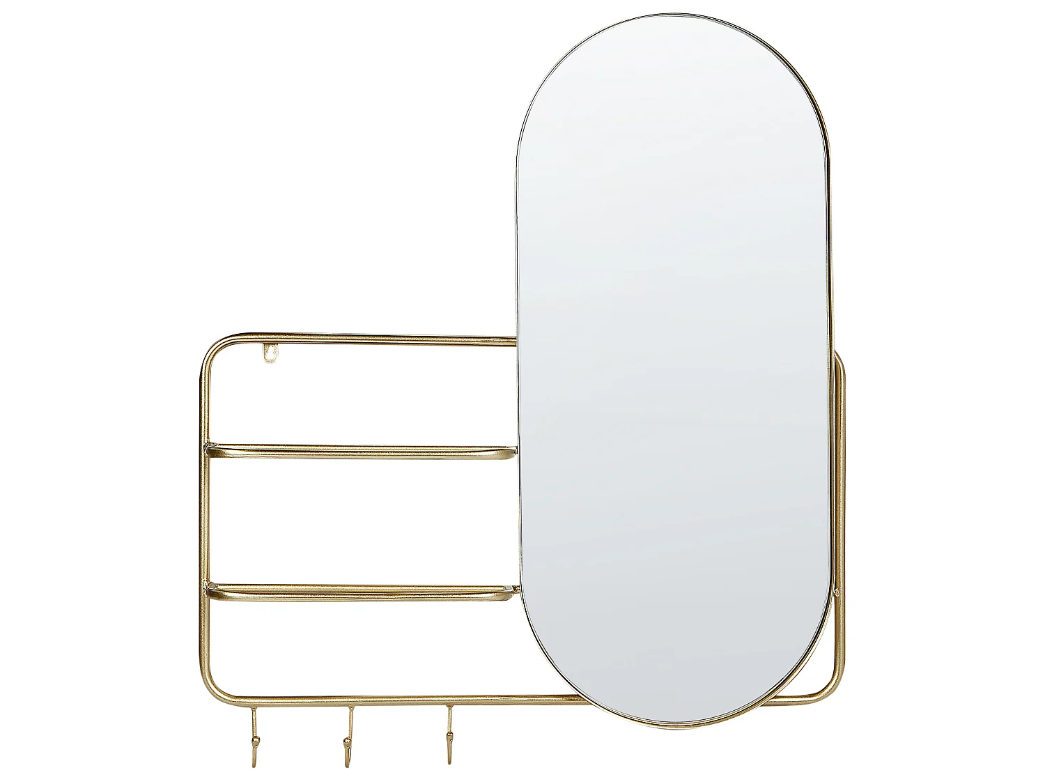 Miroir BRION 72 cm 80 cm Métal Doré