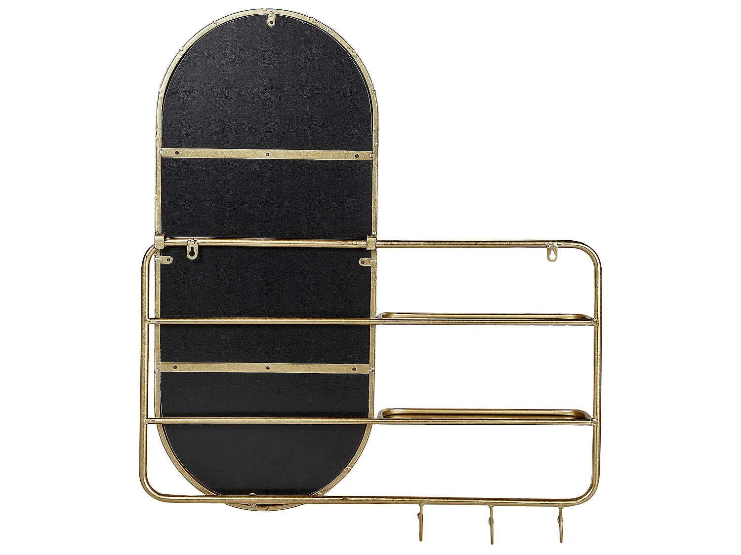 Miroir BRION 72 cm 80 cm Métal Doré