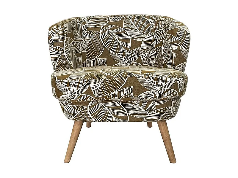 Fauteuil Dagmard feuille miel