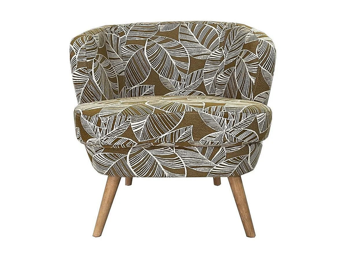 Fauteuil Dagmard feuille miel
