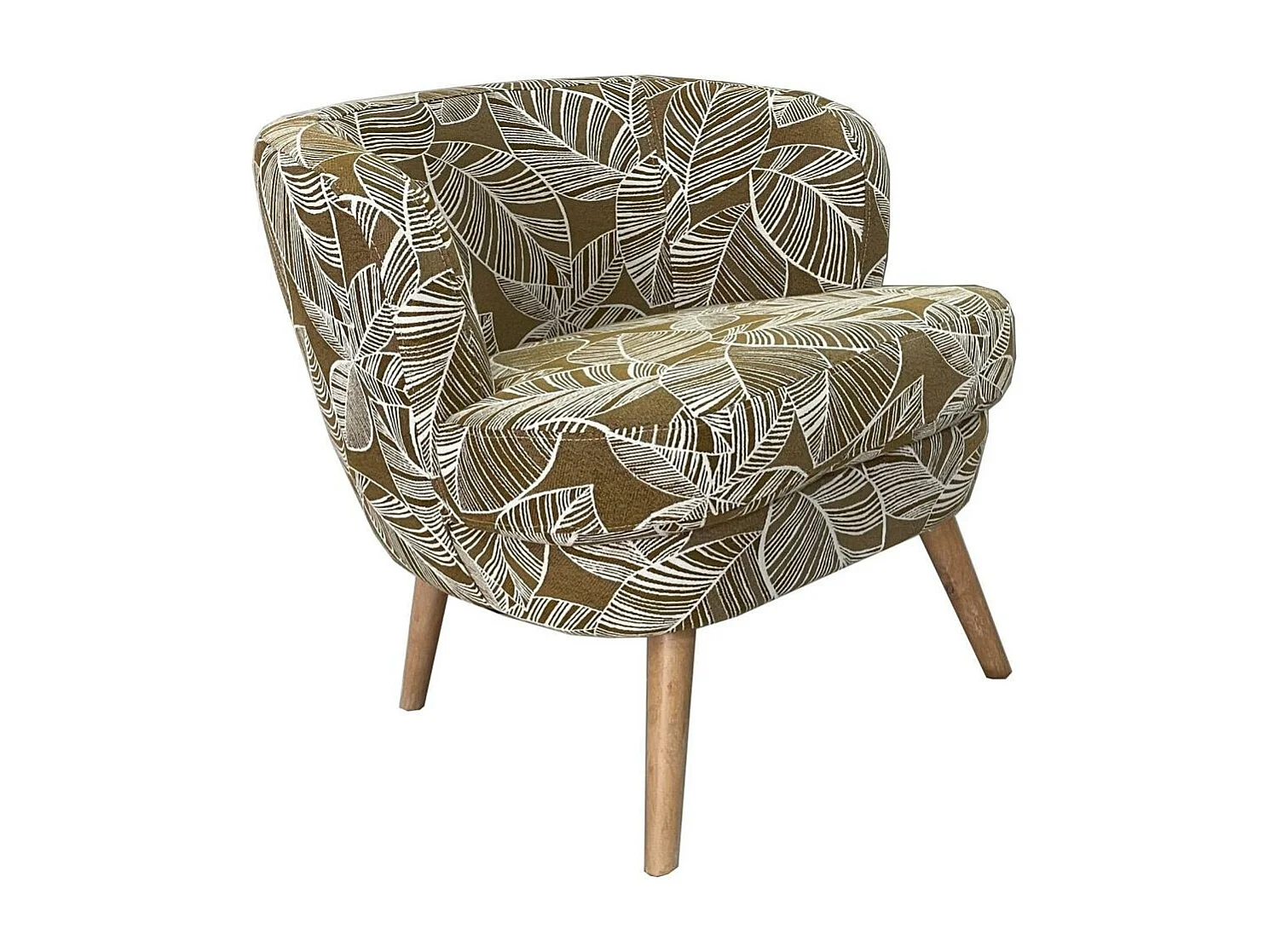 Fauteuil Dagmard feuille miel