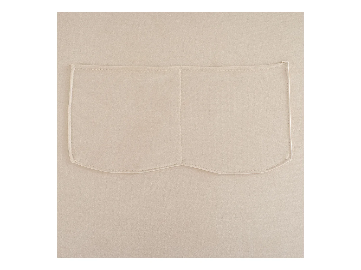 Lit simple d'enfant 90x200cm, lit en velours, lit plat 3 côtés inclus, poche latérale, avec sommier à lattes et tête de lit avec oreille de lapin, beige