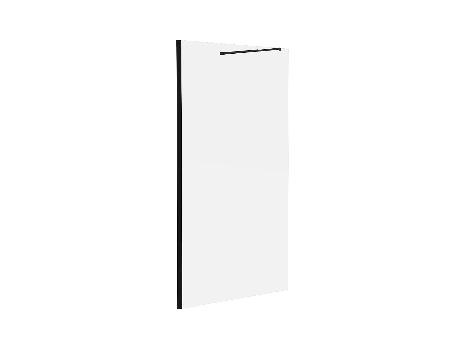 Douchewand voor inloopdouche, mat zwart - Antikalkglas van 8 mm - 120 x 200 cm - DAREN