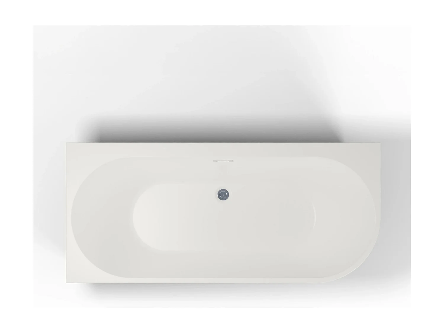 Baignoire Ilot Capri 170 gauche blanche 170  x76  x58  cm, by SPALINA
