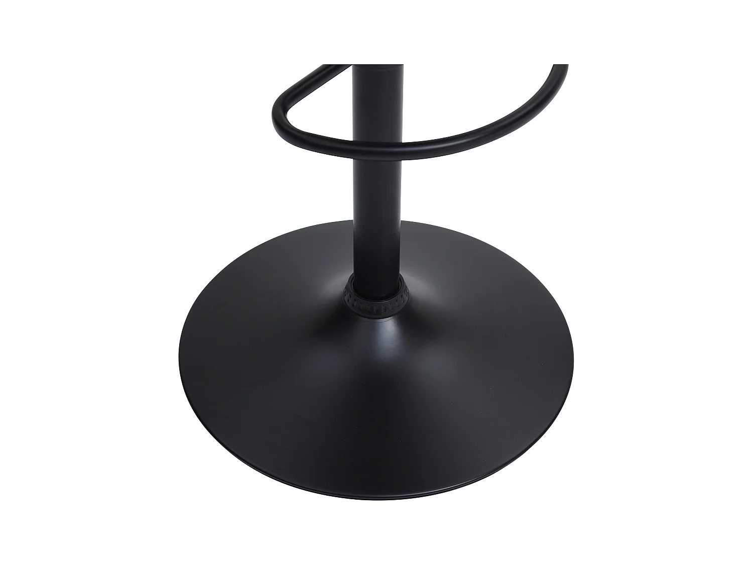 Barhocker 2er-Set höhenverstellbar - Cord & schwarzes Metall - Cremefarben - MASURIE