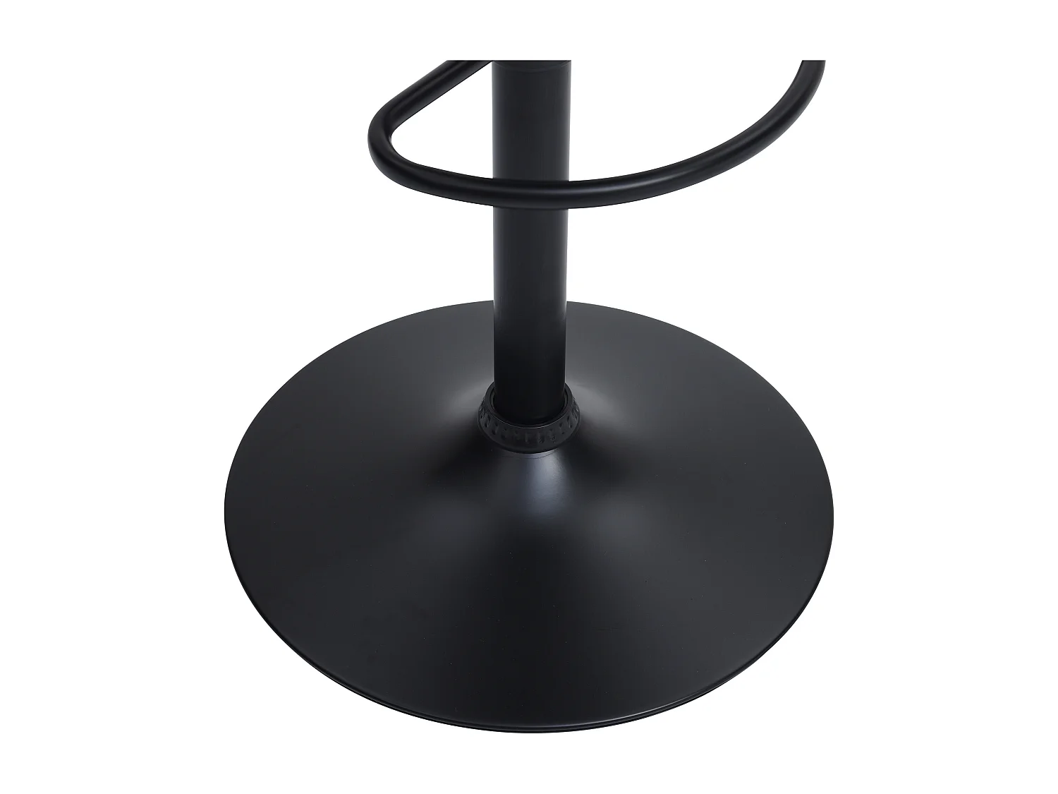 Sgabello da bar Altezza regolabile in Velluto a coste in Metallo Nero Panna - Lotto di 2 - MASURIE