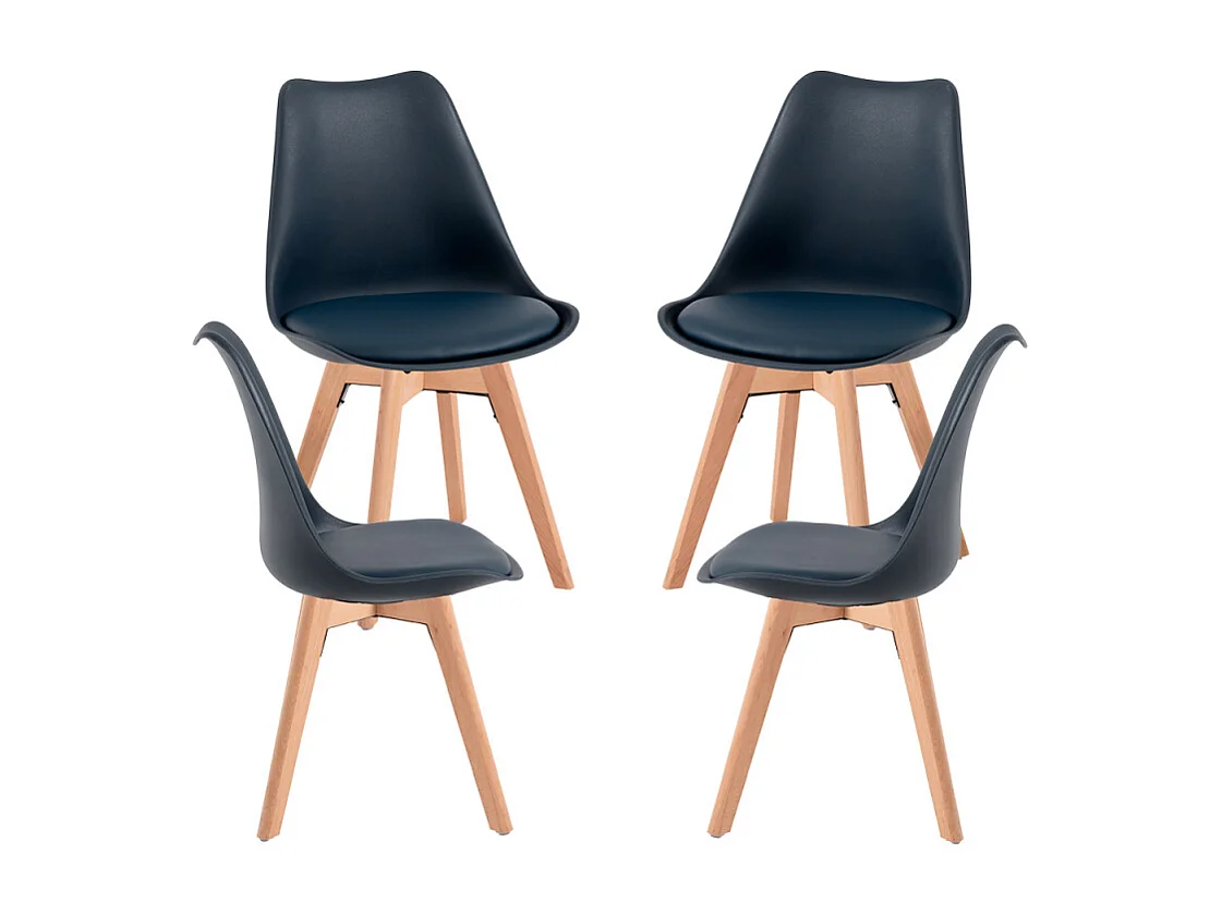 Packs Sillas Comedor - Pack 4 Sillas Synk Basic - Azul oscuro